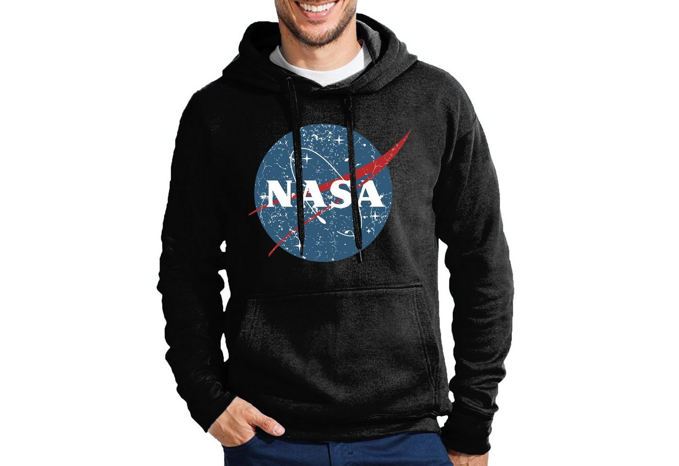 Blondie & Brownie Hoodie Herren Vintage NASA Galaxy Space Mars Elon X Mit Kapuze von Blondie & Brownie