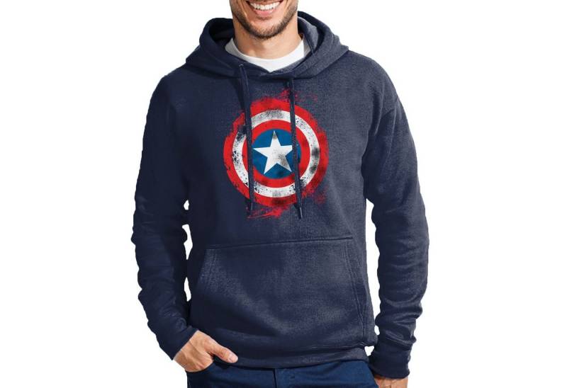 Blondie & Brownie Hoodie Herren Vintage Schild Amerika Captain America Mit Kapuze Blondie & Brownie Hoodie Herren Vintage Schild Amerika Captain America Mit Kapuze von Blondie & Brownie