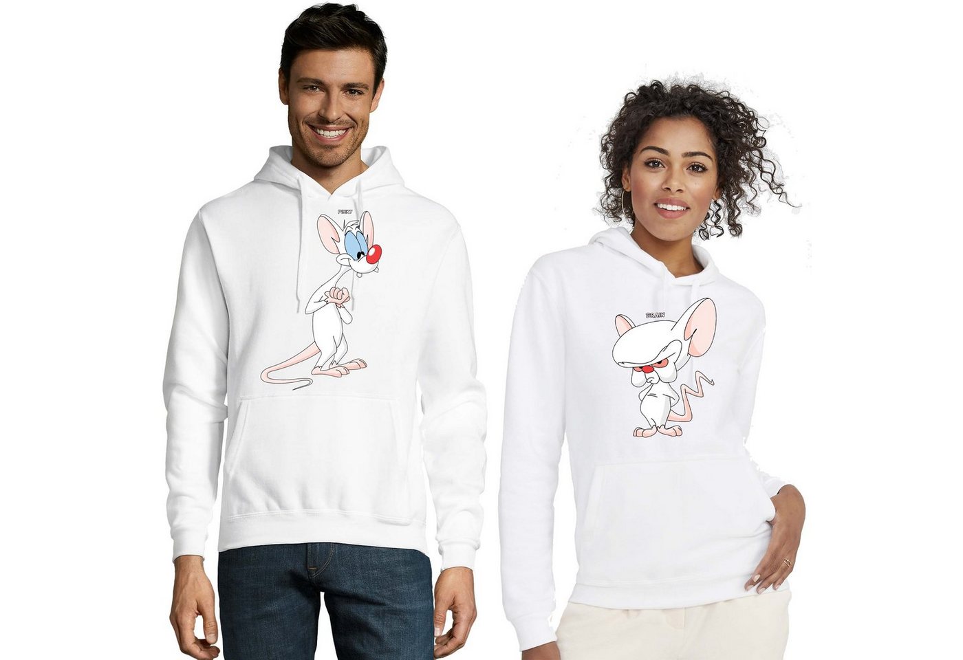 Blondie & Brownie Hoodie Unisex Hoodie Pullover Pinky Brain Weltherrschaft BFF Friends Paar mit Kapuze Blondie & Brownie Hoodie Unisex Hoodie Pullover Pinky Brain Weltherrschaft BFF Friends Paar mit Kapuze von Blondie & Brownie