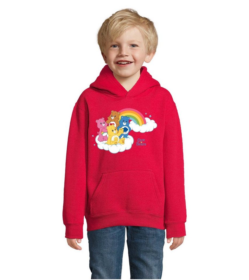 Blondie & Brownie Hoodie Kids Jungen & Mädchen Glücksbärchis Care Bears Hab-Dich-lieb Bärchis mit Kapuze von Blondie & Brownie