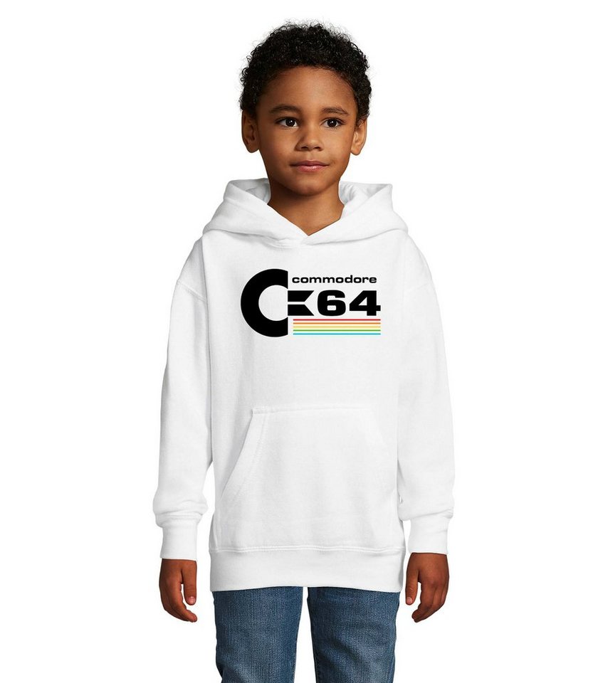 Blondie & Brownie Hoodie Kinder Commodore 64 Konsole Amige Super Retro Mit Kapuze von Blondie & Brownie