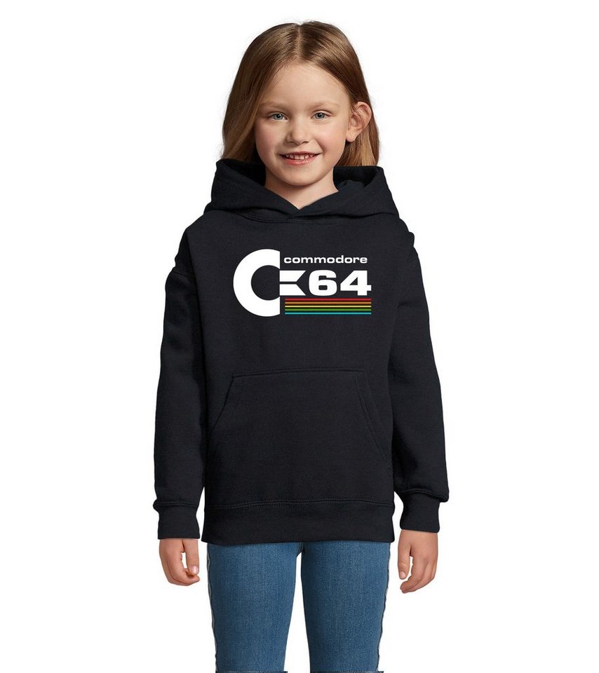 Blondie & Brownie Hoodie Kinder Commodore 64 Konsole Amige Super Retro Mit Kapuze von Blondie & Brownie