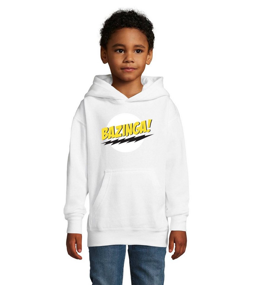 Blondie & Brownie Hoodie Kinder Jungen & Mädchen Bazinga Logo Sheldon Big Bang Theorie mit Kapuze von Blondie & Brownie