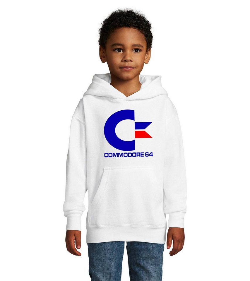 Blondie & Brownie Hoodie Kinder Jungen & Mädchen Commodore 64 Konsole Amige Super Retro Mit Kaputze von Blondie & Brownie