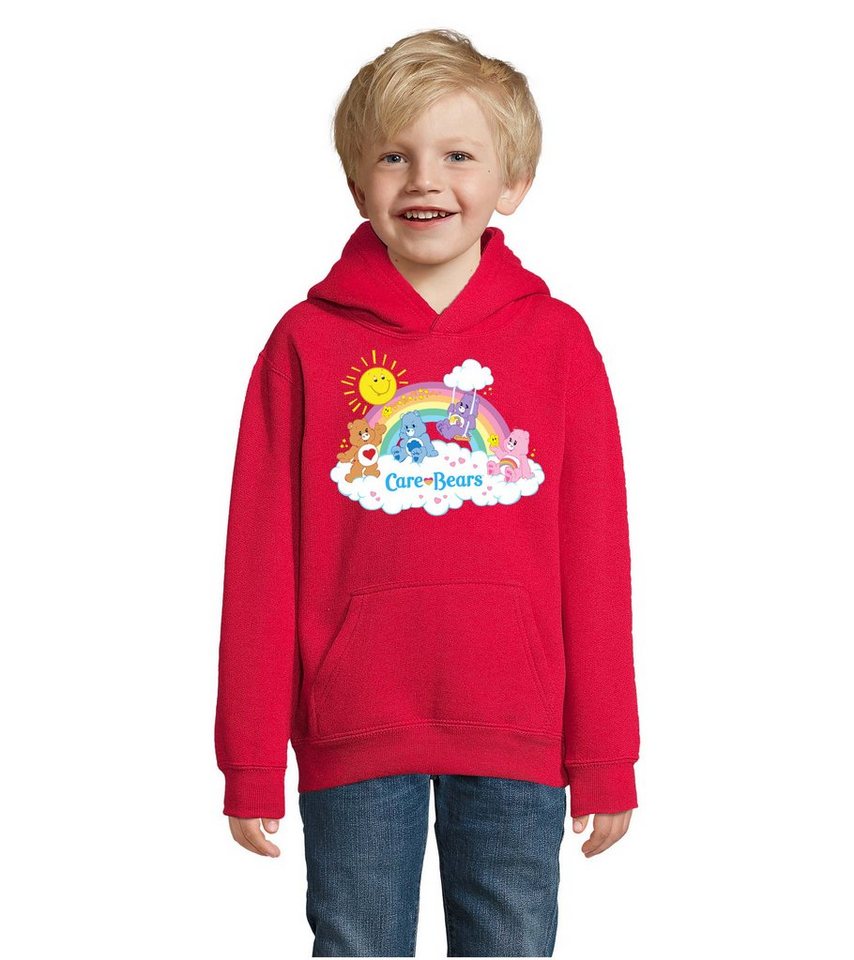 Blondie & Brownie Hoodie Kinder Jungen & Mädchen Glücksbärchis Care Bears Hab Dich lieb Bärchi mit Kapuze von Blondie & Brownie