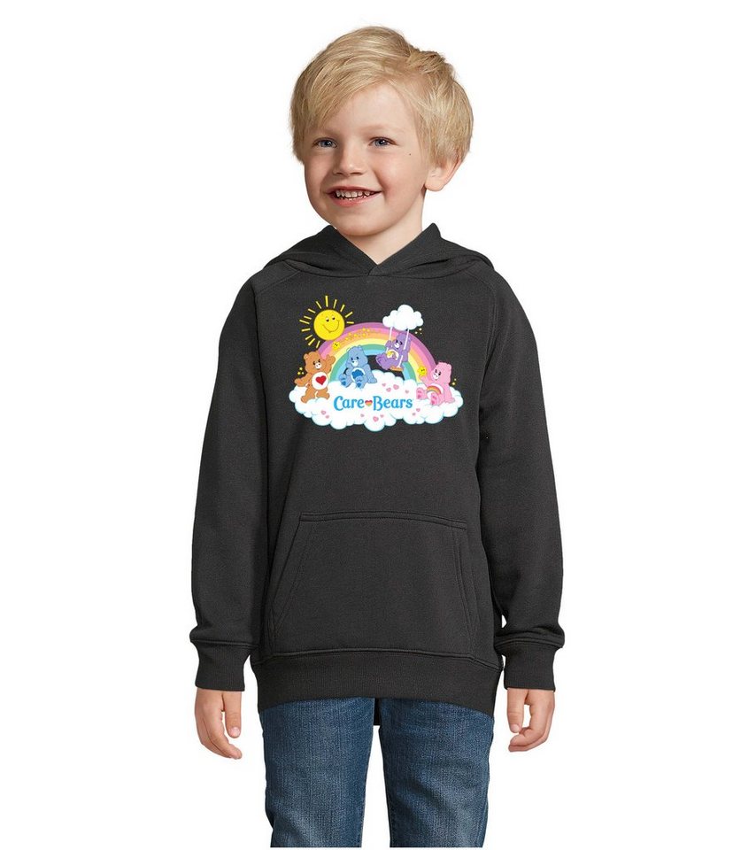 Blondie & Brownie Hoodie Kinder Jungen & Mädchen Glücksbärchis Care Bears Hab Dich lieb Bärchi mit Kapuze von Blondie & Brownie