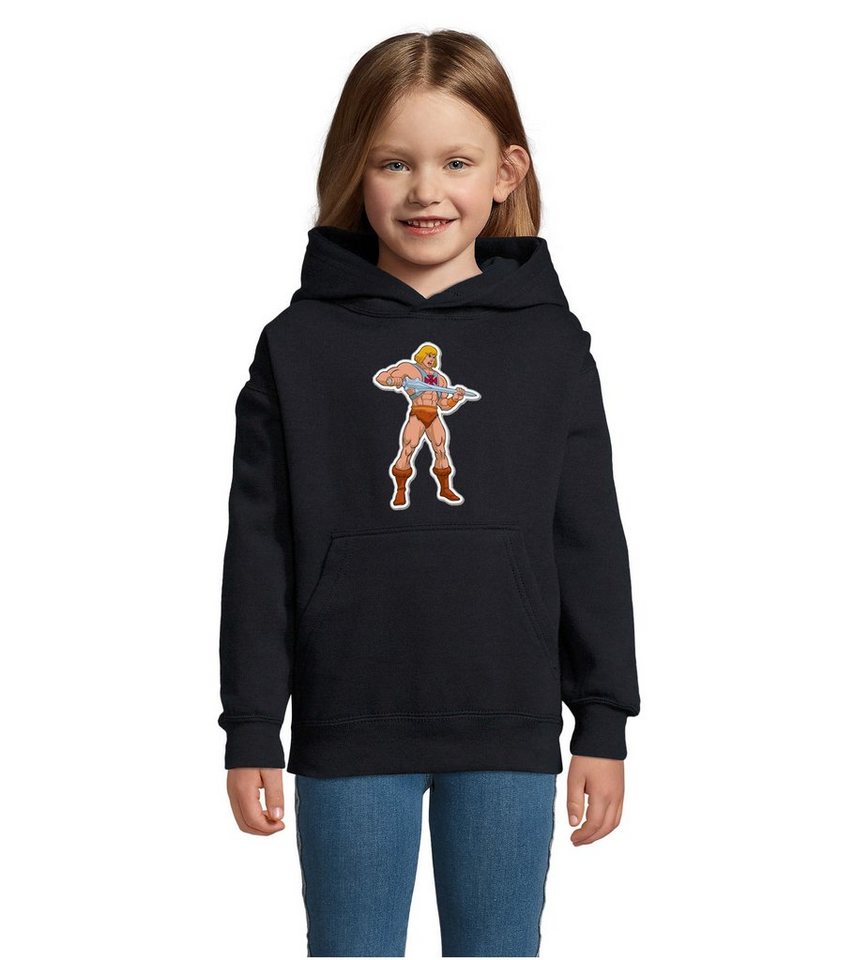 Blondie & Brownie Hoodie Kinder Jungen & Mädchen He-Man MotU Masters of The Universe mit Kapuze von Blondie & Brownie