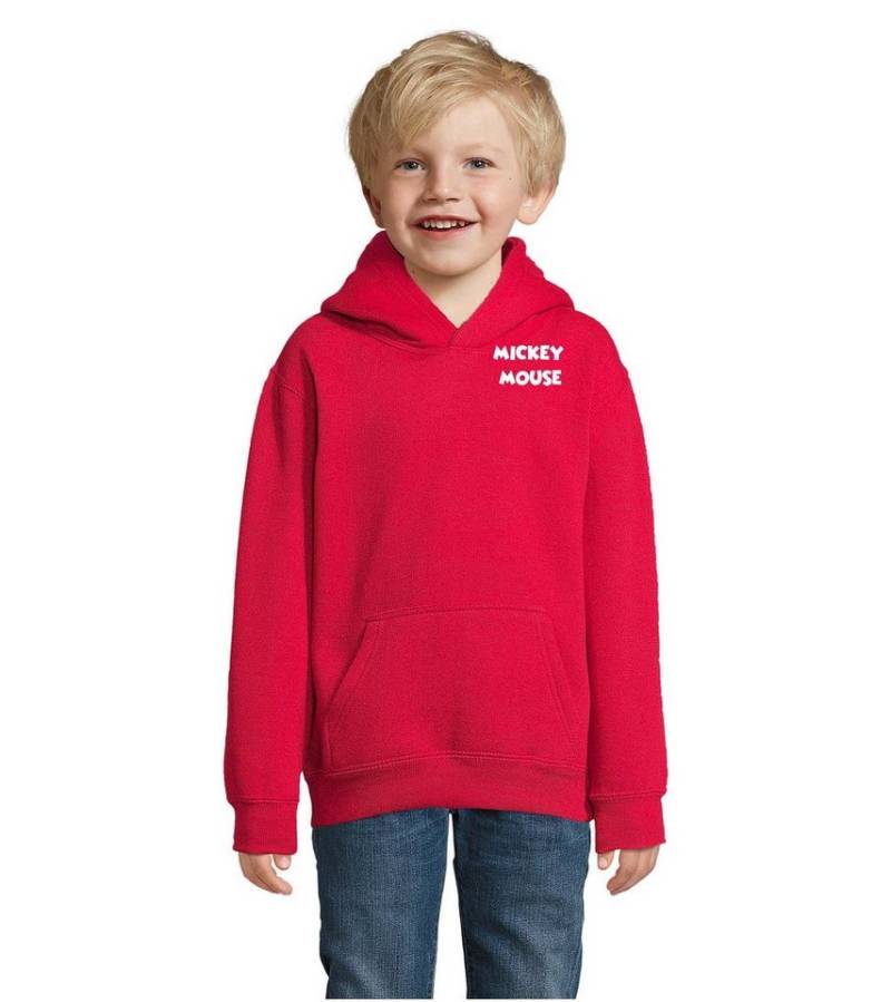 Blondie & Brownie Hoodie Kinder Mickey Mouse Brust Minnie Cartoon Zeichentrick Maus mit Kapuze von Blondie & Brownie