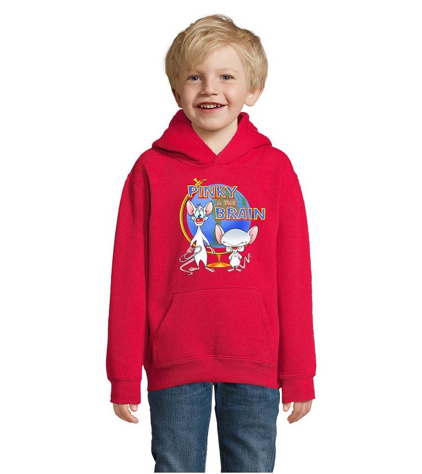 Blondie & Brownie Hoodie Kinder Pinky and the Brain Comic Cartoon Weltherrschaft mit Kapuze von Blondie & Brownie