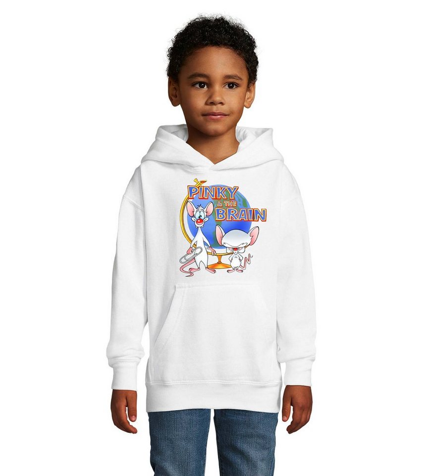 Blondie & Brownie Hoodie Kinder Pinky and the Brain Comic Cartoon Weltherrschaft mit Kapuze von Blondie & Brownie