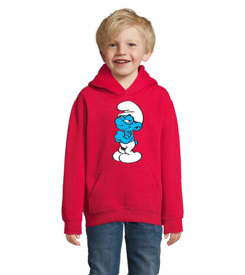 Blondie & Brownie Hoodie Kinder Schlaubi Schlumpf Schlümpfe Schlumpfine mit Kapuze von Blondie & Brownie