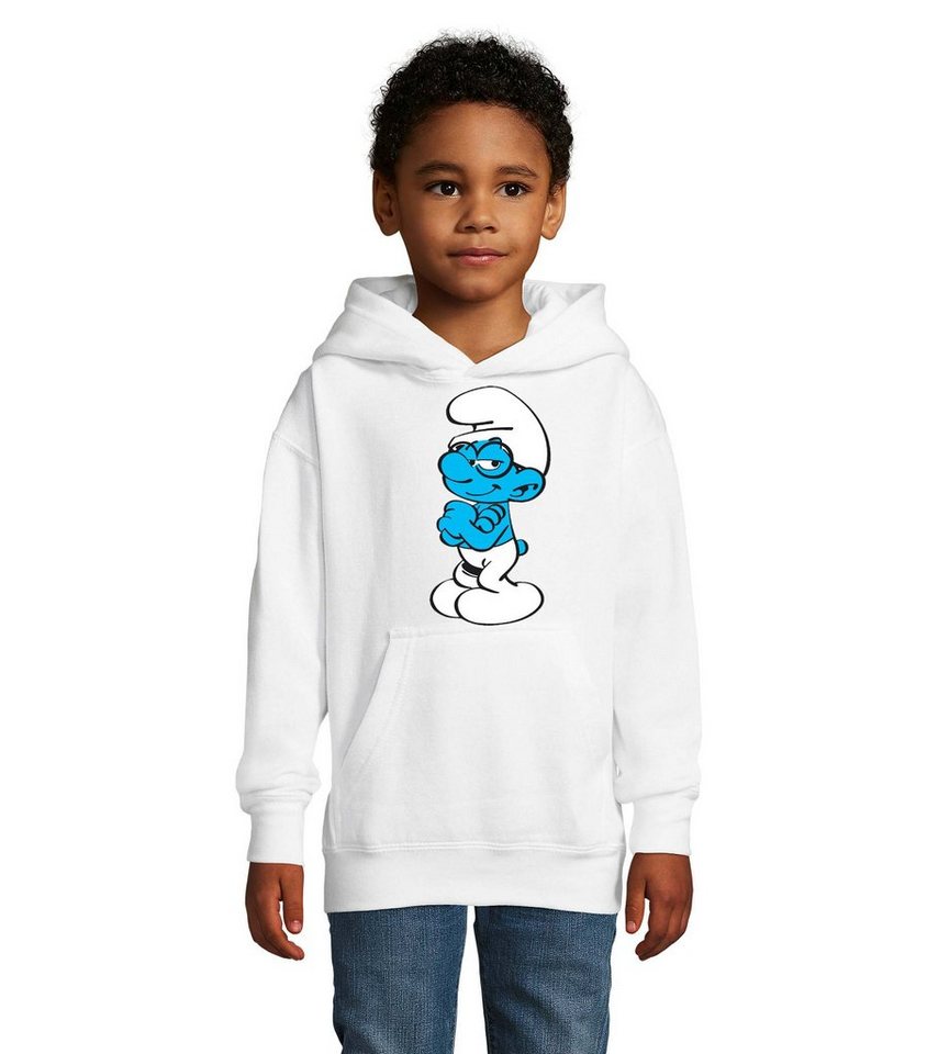 Blondie & Brownie Hoodie Kinder Schlaubi Schlumpf Schlümpfe Schlumpfine mit Kapuze von Blondie & Brownie