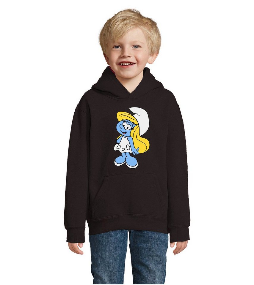 Blondie & Brownie Hoodie Kinder Schlumpfine Schlumpf Schlumpfhausen Papa Schlumpf Smurf mit Kapuze von Blondie & Brownie