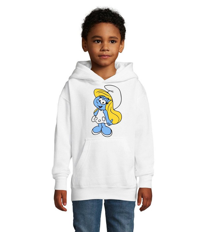 Blondie & Brownie Hoodie Kinder Schlumpfine Schlumpf Schlumpfhausen Papa Schlumpf Smurf mit Kapuze von Blondie & Brownie