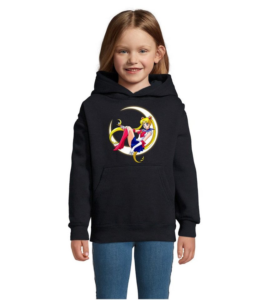 Blondie & Brownie Hoodie Mädchen Jungen Kinder Fun Comic Sailor Moon Anime Manga mit Kapuze von Blondie & Brownie