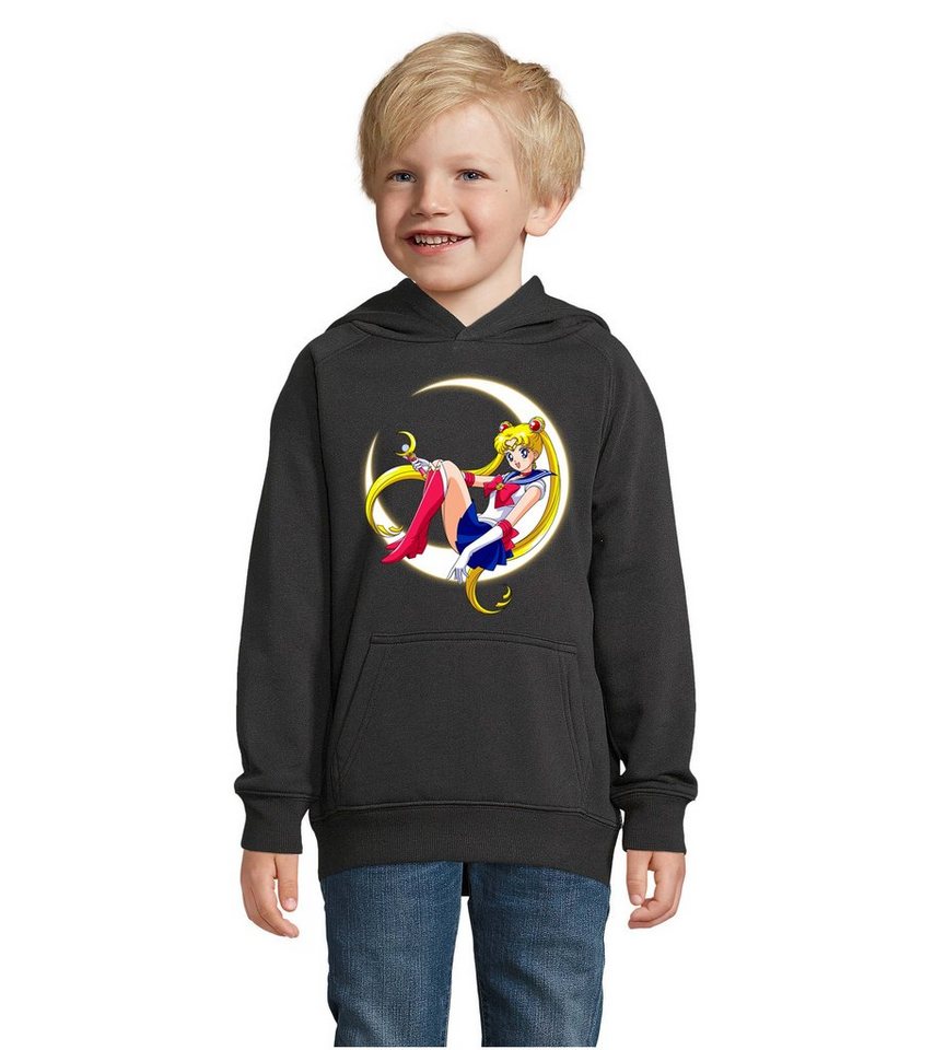 Blondie & Brownie Hoodie Mädchen Jungen Kinder Fun Comic Sailor Moon Anime Manga mit Kapuze von Blondie & Brownie