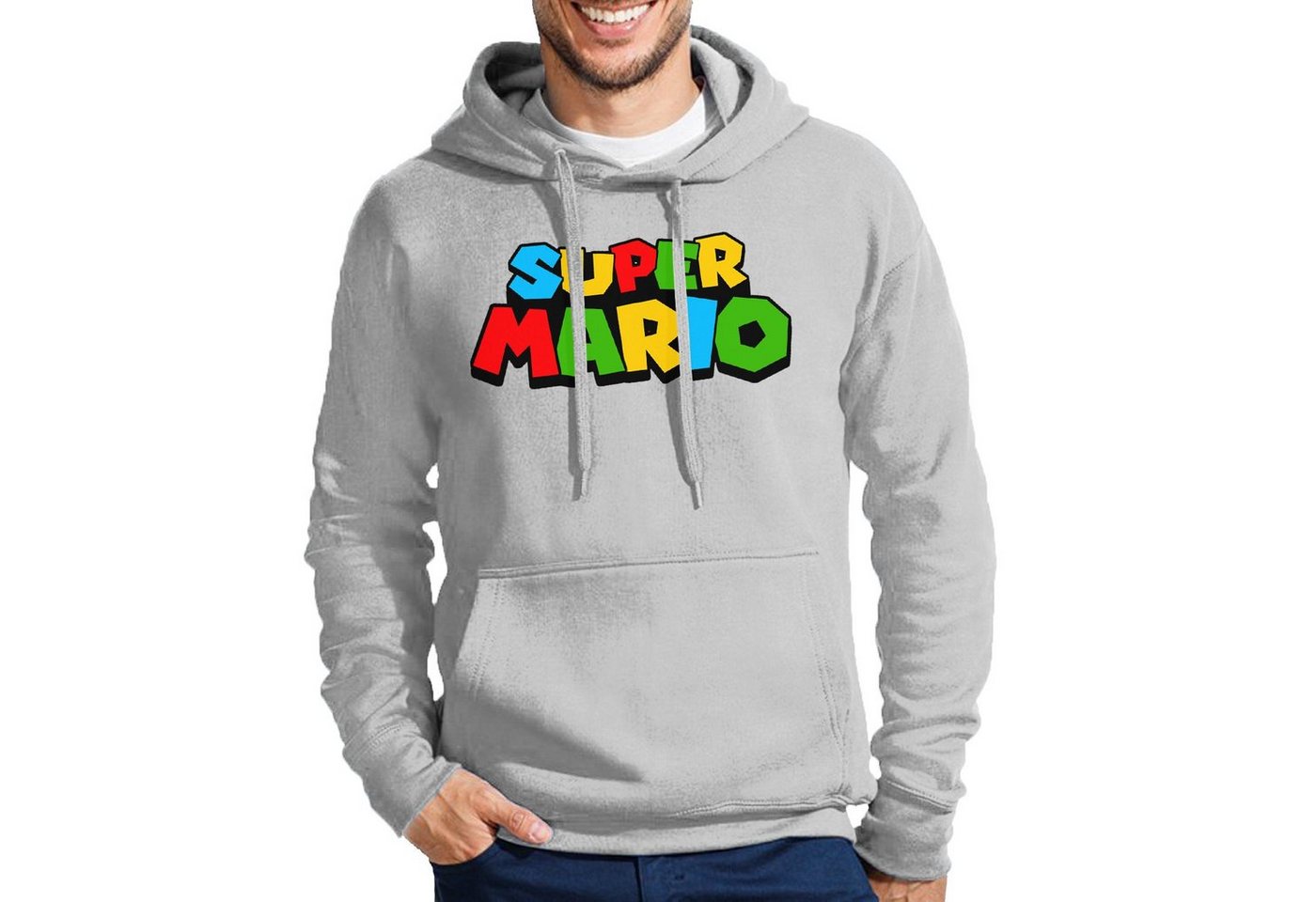 Blondie & Brownie Hoodie Super Mario Retro Gamer Gaming Konsole Spiele Computer mit Kapuze von Blondie & Brownie