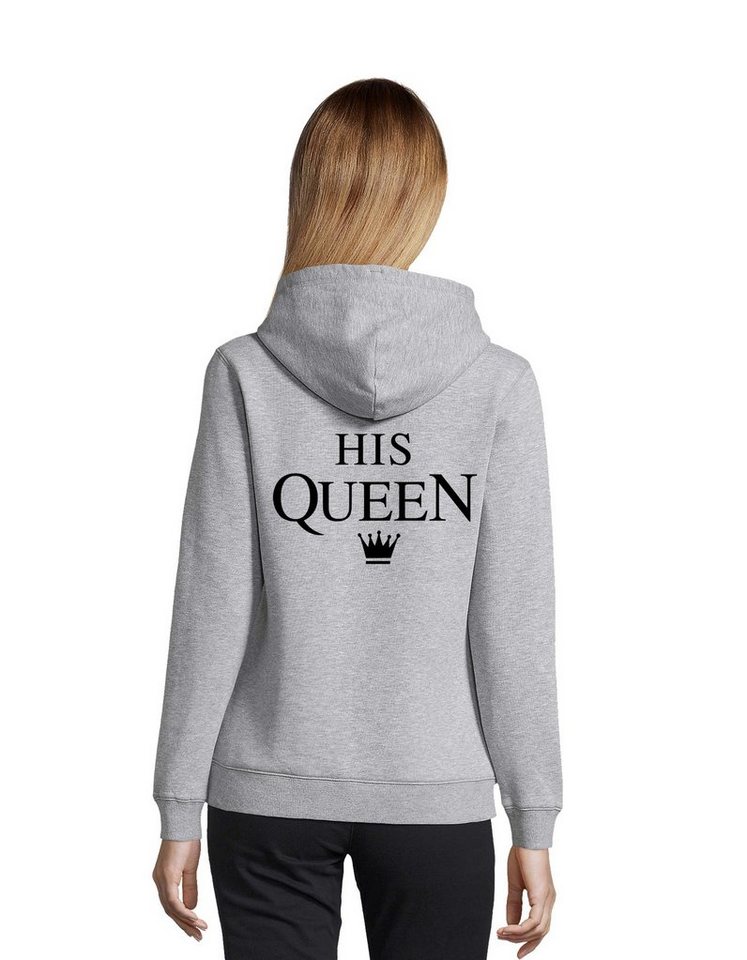 Blondie & Brownie Hoodie Unisex Paar Pärchen Pullover The King His Queen Valentin Bff Friends mit Kapuze, Kängurutasche Blondie & Brownie Hoodie Unisex Paar Pärchen Pullover The King His Queen Valentin Bff Friends mit Kapuze, Kängurutasche von Blondie & Brownie