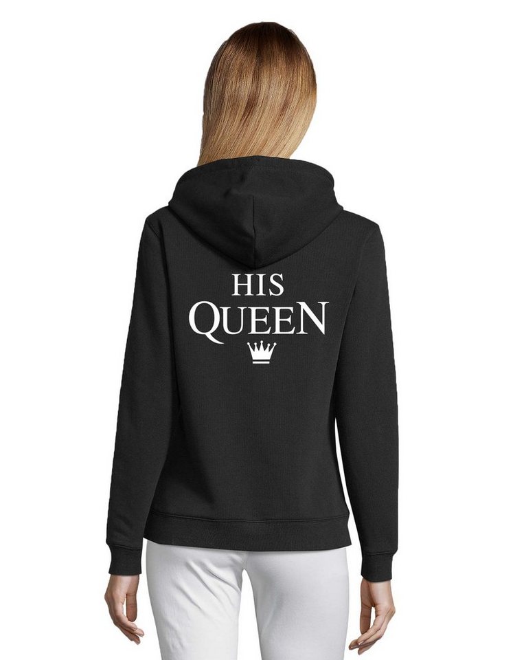 Blondie & Brownie Hoodie Unisex Paar Pärchen Pullover The King His Queen Valentin Bff Friends mit Kapuze, Kängurutasche Blondie & Brownie Hoodie Unisex Paar Pärchen Pullover The King His Queen Valentin Bff Friends mit Kapuze, Kängurutasche von Blondie & Brownie