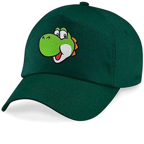 Blondie & Brownie Kinder Baseball Cap, Yoshi Face, Flaschengün von Blondie & Brownie