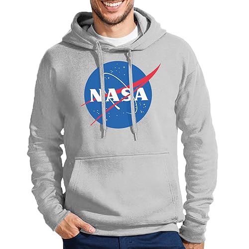 Blondie & Brownie NASA Hoodie Grau Gr.3XL von Blondie & Brownie