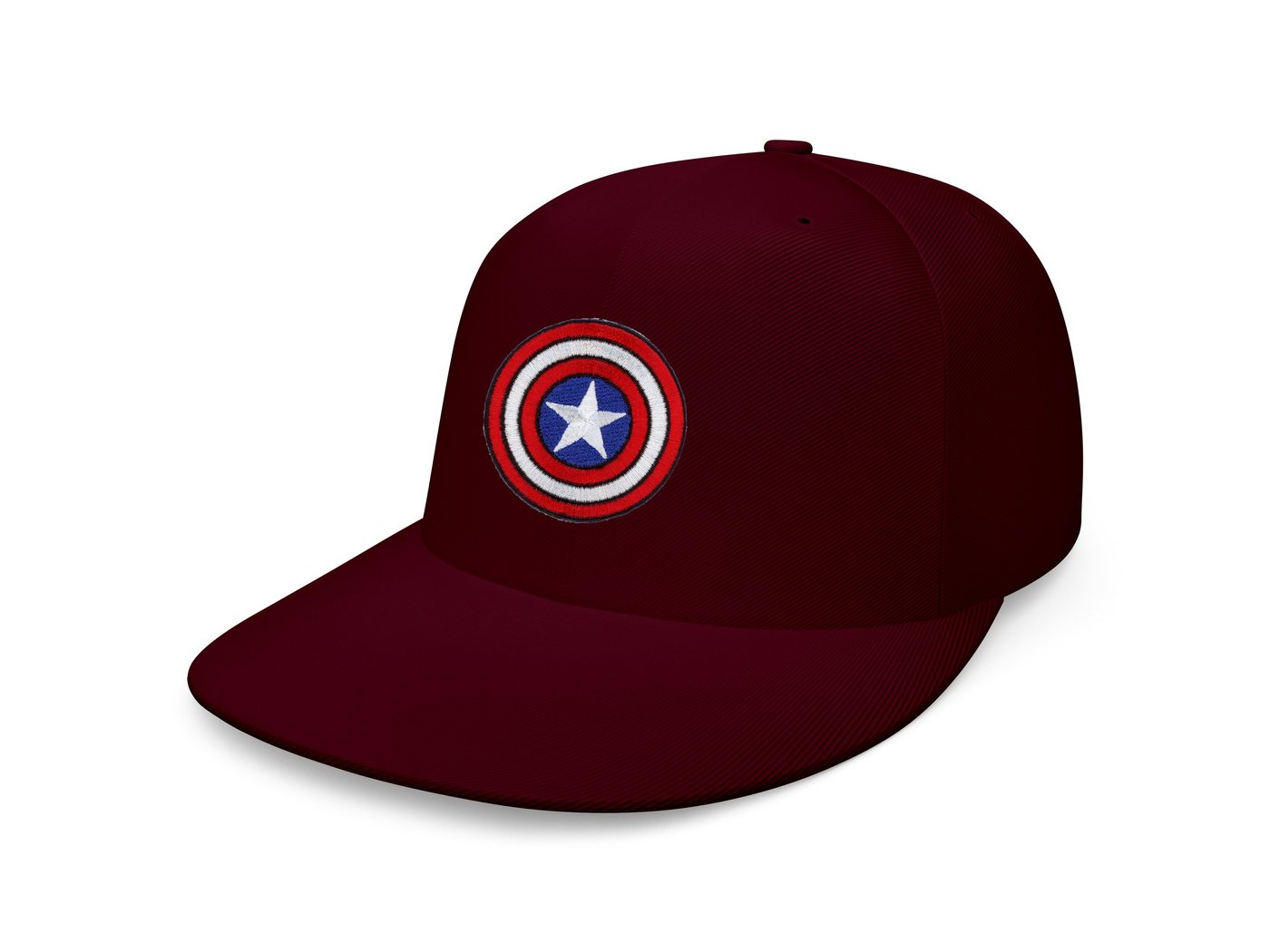 Blondie & Brownie Snapback Cap Unisex Erwachsene Captain America Patch Stick Avenger Marvel One Size von Blondie & Brownie