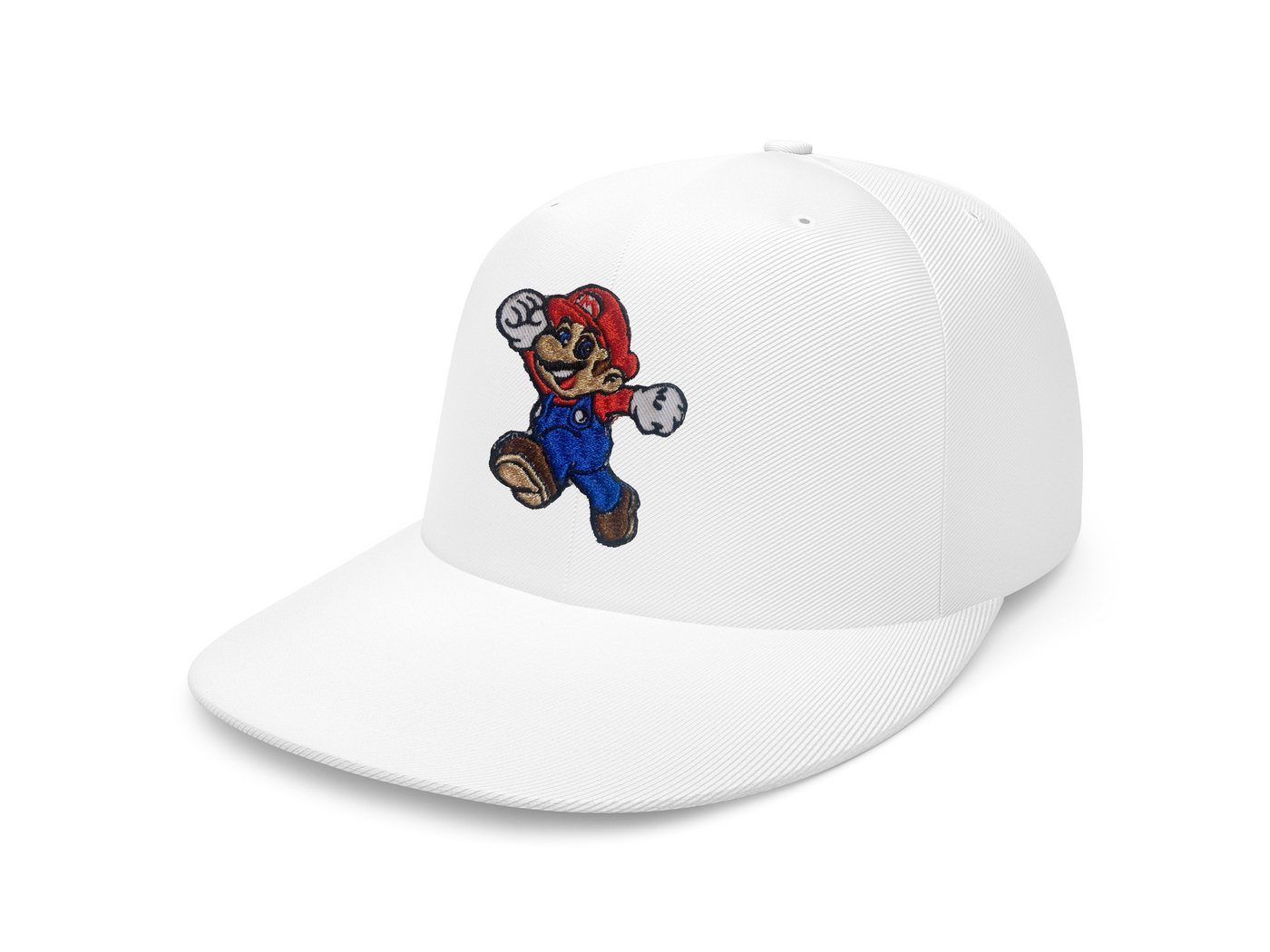 Blondie & Brownie Snapback Cap Unisex Erwachsene Mario Stick Patch Luigi Klempner Super Retro One Size von Blondie & Brownie