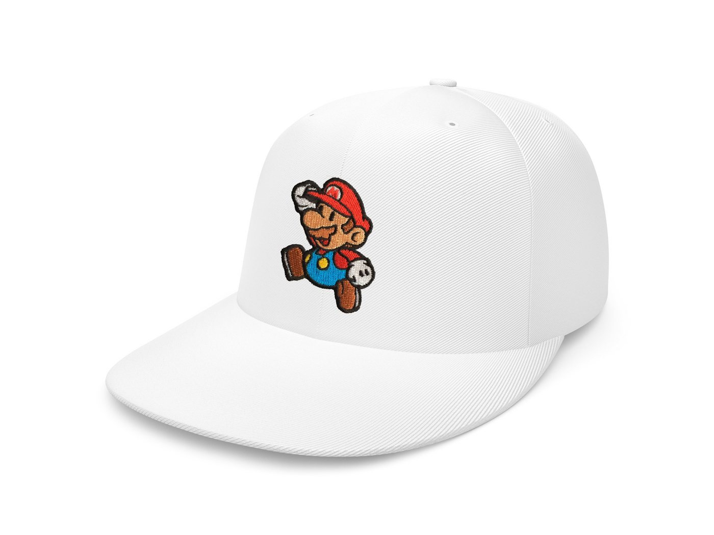 Blondie & Brownie Snapback Cap Unisex Erwachsene Mario Stick Patch Luigi Super Retro Snapback von Blondie & Brownie