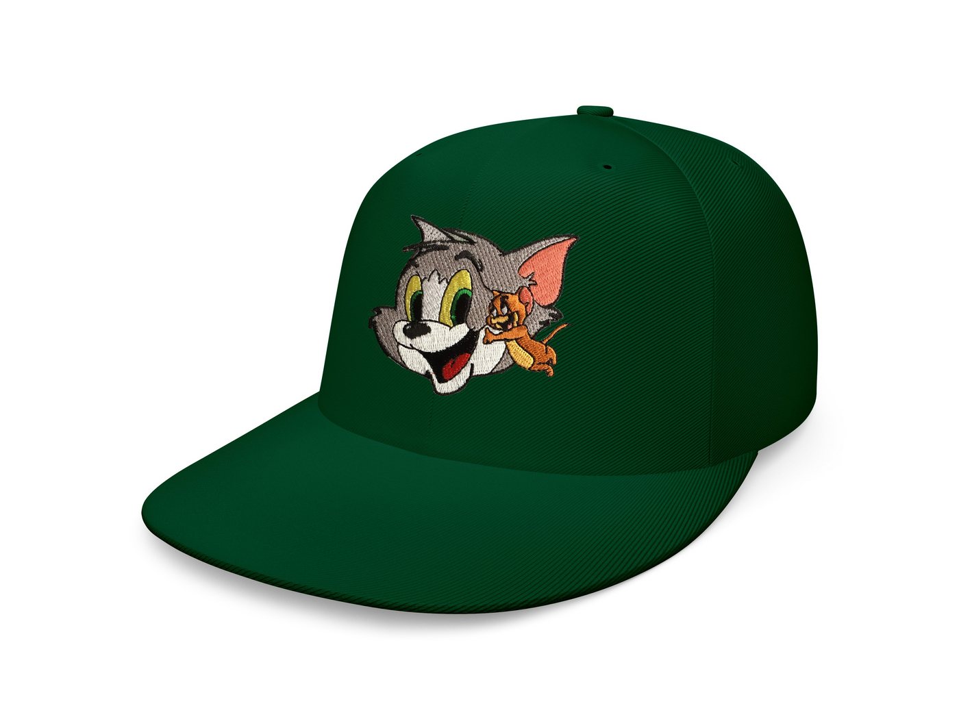 Blondie & Brownie Snapback Cap Unisex Erwachsene Tom Jerry Stick Patch Katze Maus Cartoon One Size von Blondie & Brownie