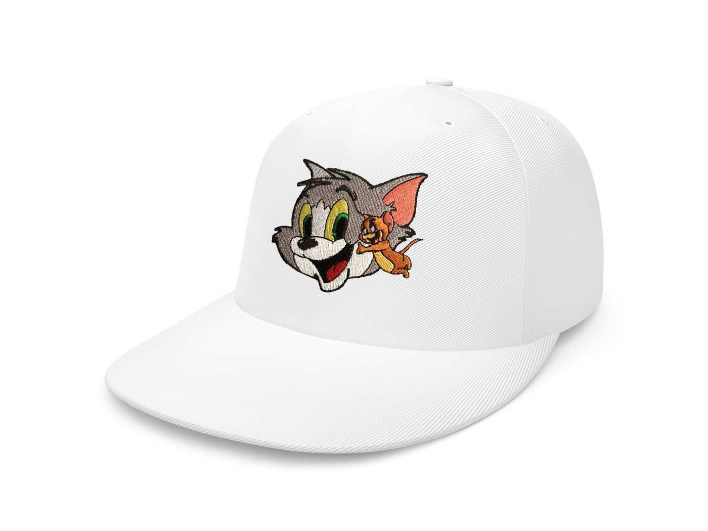 Blondie & Brownie Snapback Cap Unisex Erwachsene Tom Jerry Stick Patch Katze Maus Cartoon One Size von Blondie & Brownie