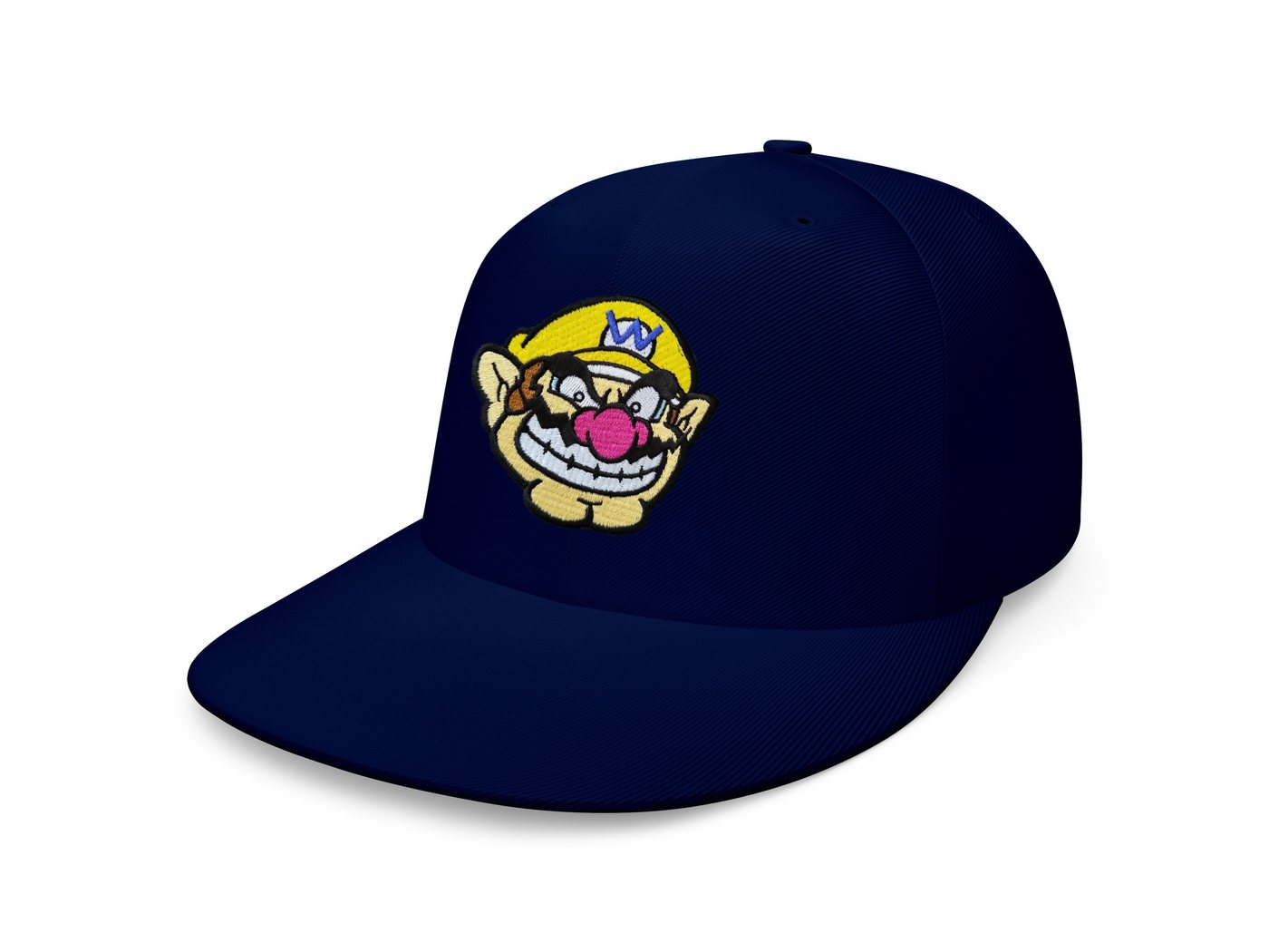 Blondie & Brownie Snapback Cap Unisex Erwachsene Wario Face Stick Patch Mario Luigi Yoshi Snapback von Blondie & Brownie