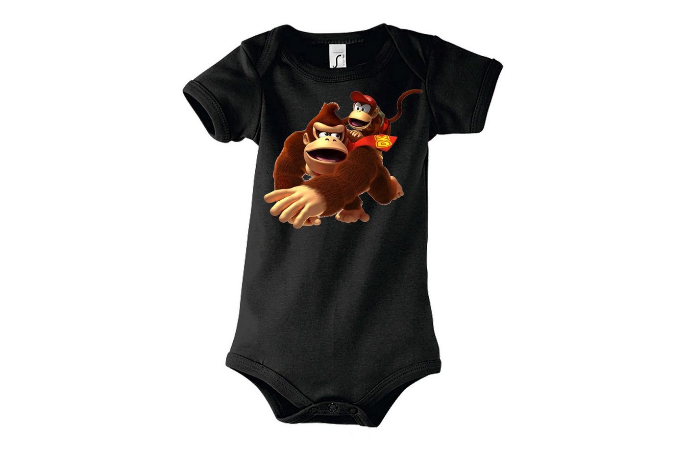 Blondie & Brownie T-Shirt Kinder Baby, Donkey Diddy Kong Spiele Konsole Super Retro von Blondie & Brownie