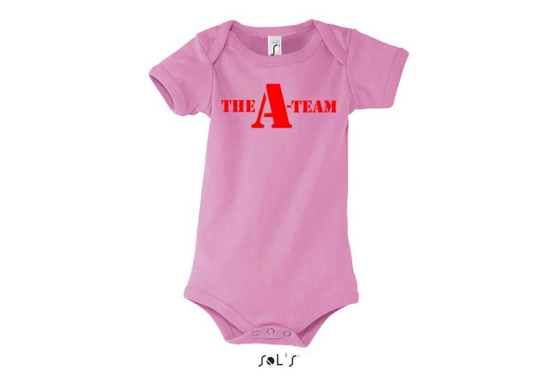 Blondie & Brownie Strampler Kinder Baby A Team Logo Print Van Bus Murdock Hannibal Serie mit Druckknopf von Blondie & Brownie