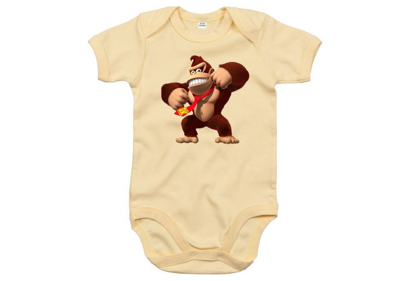 Blondie & Brownie Strampler Kinder Baby Donkey Kong Gorilla Affe Retro Konsole mit Druckknopf von Blondie & Brownie