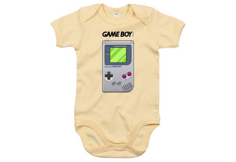Blondie & Brownie Strampler Kinder Baby Game Boy Retro Nintendo Konsole Logo Gamer von Blondie & Brownie