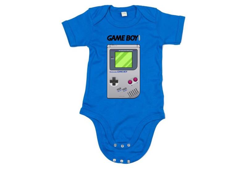 Blondie & Brownie Strampler Kinder Baby Game Boy Retro Nintendo Konsole Logo Gamer von Blondie & Brownie