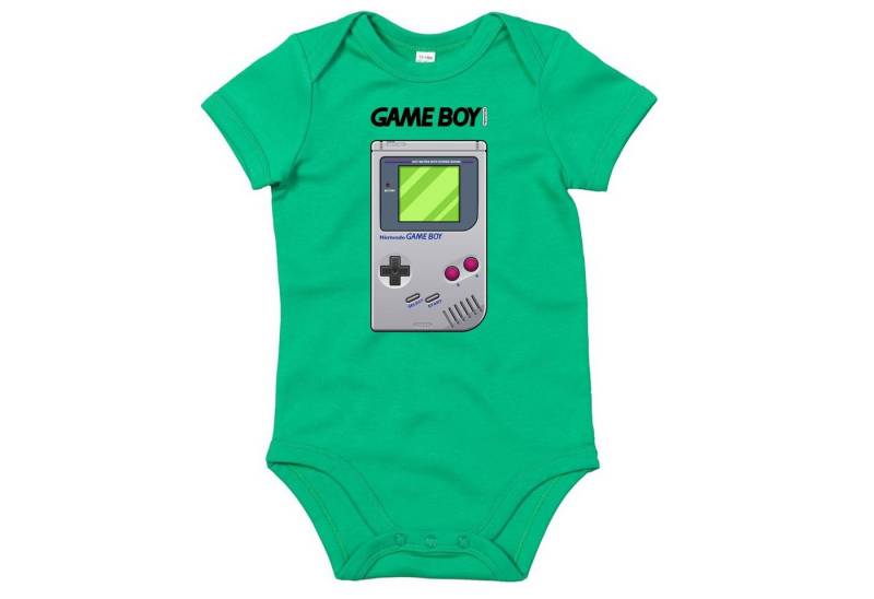 Blondie & Brownie Strampler Kinder Baby Game Boy Retro Nintendo Konsole Logo Gamer von Blondie & Brownie