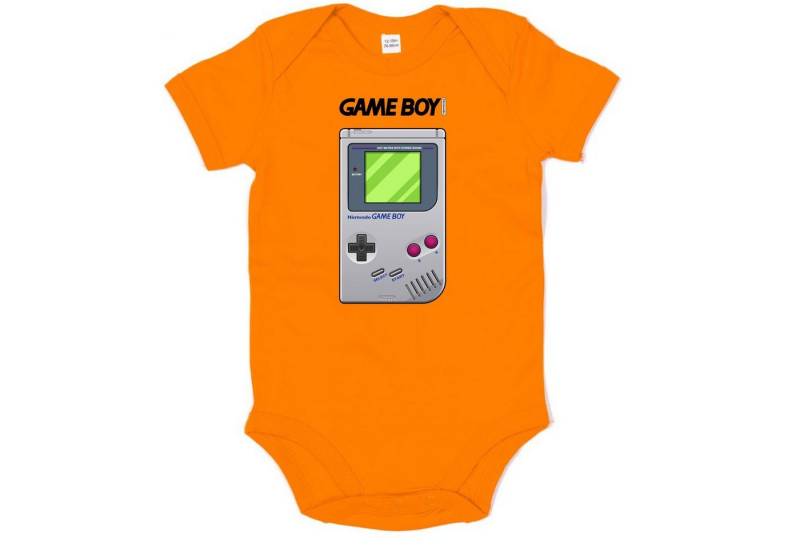 Blondie & Brownie Strampler Kinder Baby Game Boy Retro Nintendo Konsole Logo Gamer von Blondie & Brownie