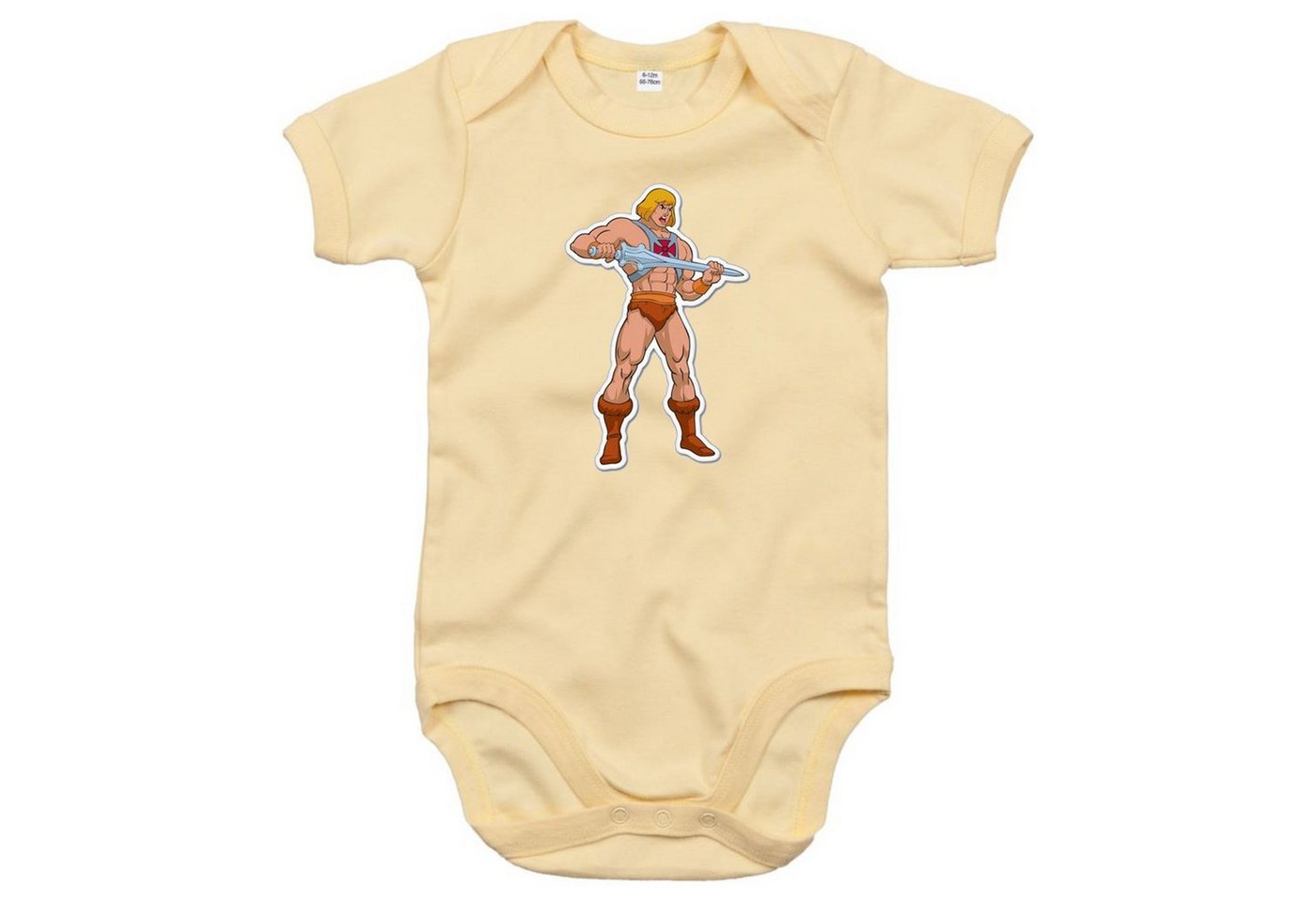 Blondie & Brownie Strampler Kinder Baby He-Man MotU Masters of The Universe mit Druckknopf von Blondie & Brownie