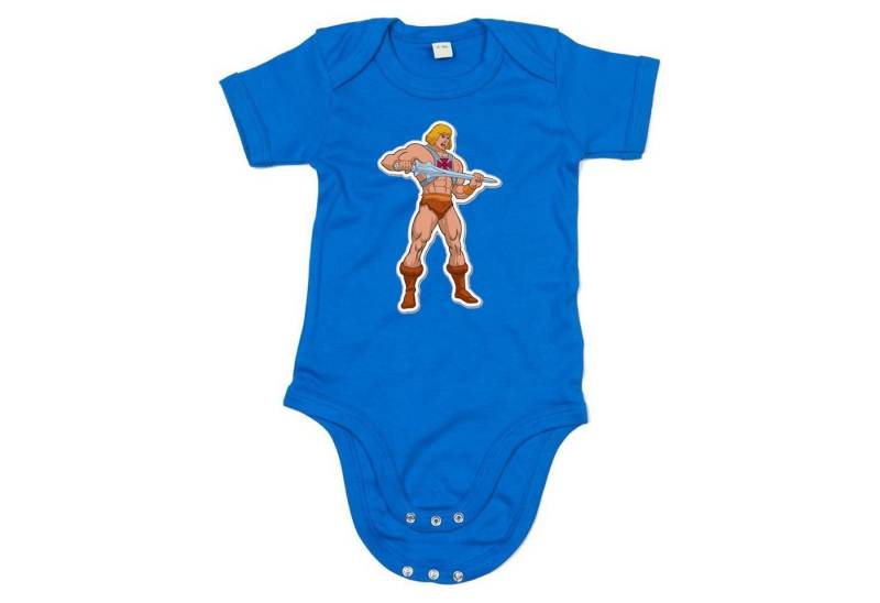 Blondie & Brownie Strampler Kinder Baby He-Man MotU Masters of The Universe mit Druckknopf von Blondie & Brownie