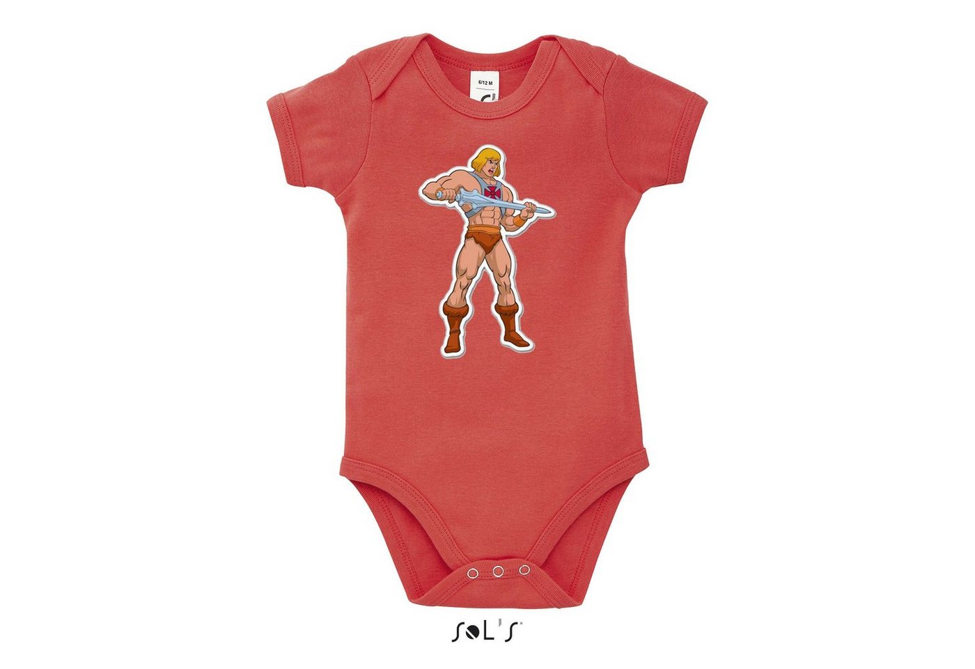 Blondie & Brownie Strampler Kinder Baby He-Man MotU Masters of The Universe mit Druckknopf von Blondie & Brownie