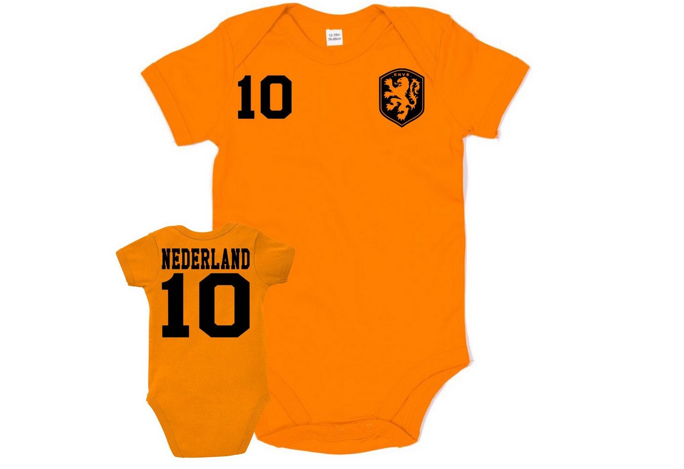 Blondie & Brownie Strampler Kinder Baby Niederlande Holland Sport Trikot Fußball Meister WM EM von Blondie & Brownie