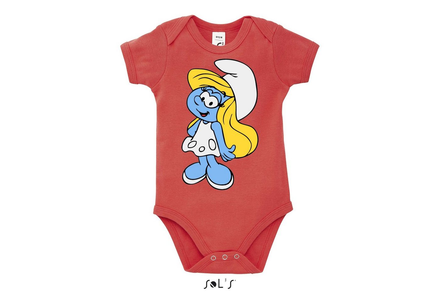 Blondie & Brownie Strampler Kinder Baby Schlumpfine Schlümpfe Papa Schlumpf Schlumpfhausen Smurf von Blondie & Brownie