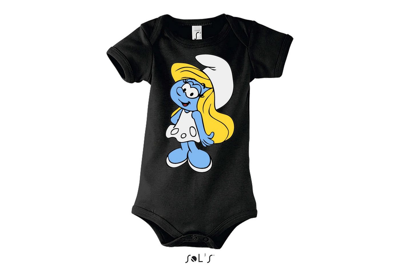 Blondie & Brownie Strampler Kinder Baby Schlumpfine Schlümpfe Papa Schlumpf Schlumpfhausen Smurf von Blondie & Brownie