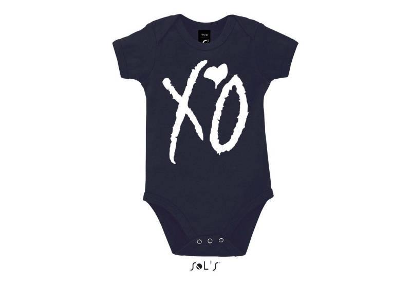 Blondie & Brownie Strampler Kinder Baby XO Starboy Kisses and Hugs Weeknd Pop mit Druckknopf von Blondie & Brownie