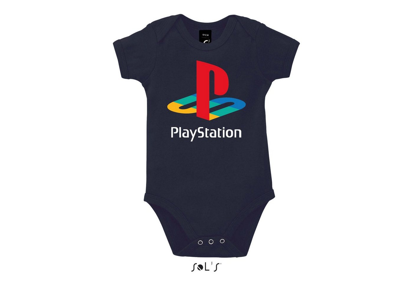 Blondie & Brownie Strampler Kinder Playstation Baby GamingKonsole mit Druckknopf von Blondie & Brownie