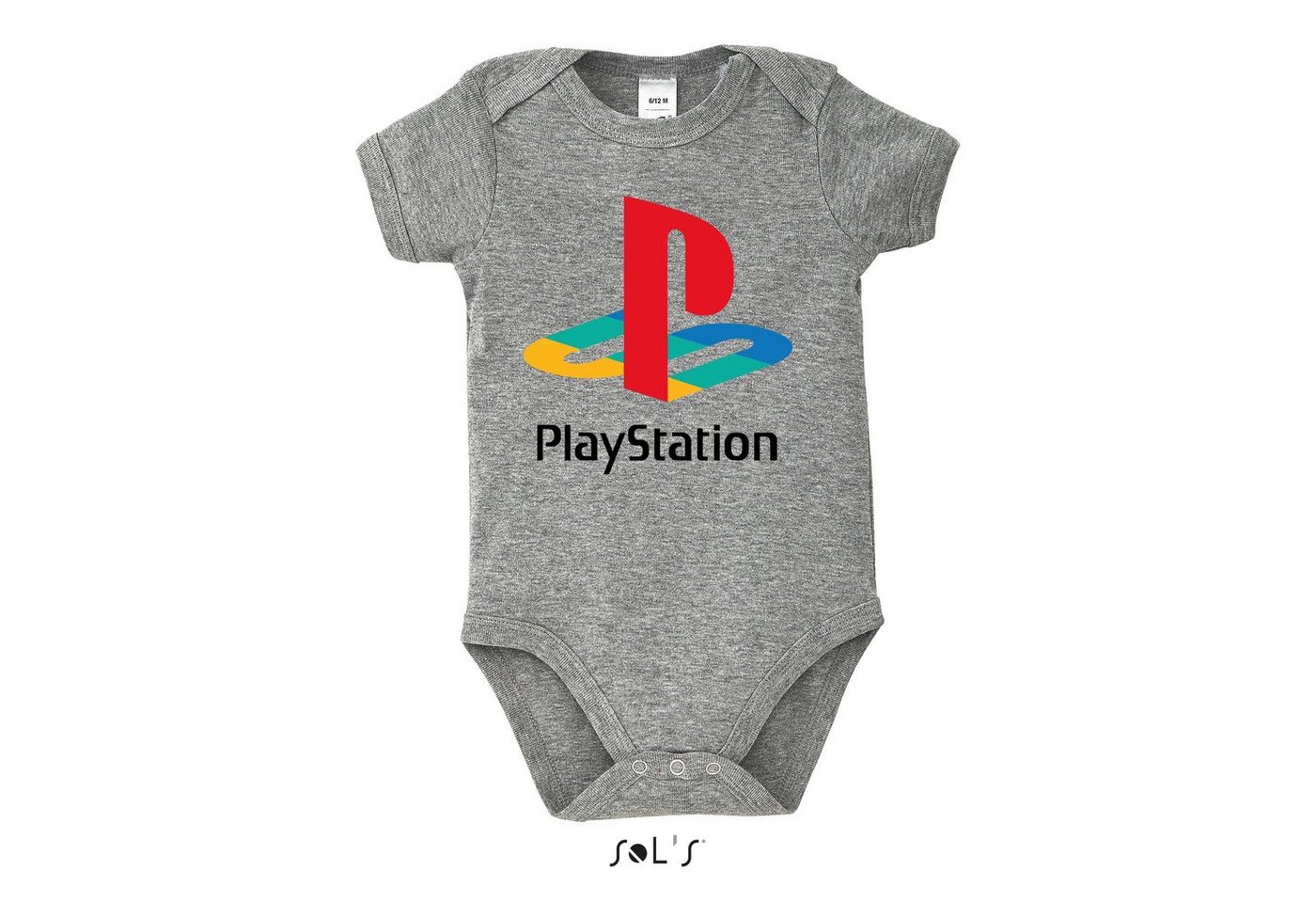 Blondie & Brownie Strampler Kinder Playstation Baby GamingKonsole mit Druckknopf von Blondie & Brownie