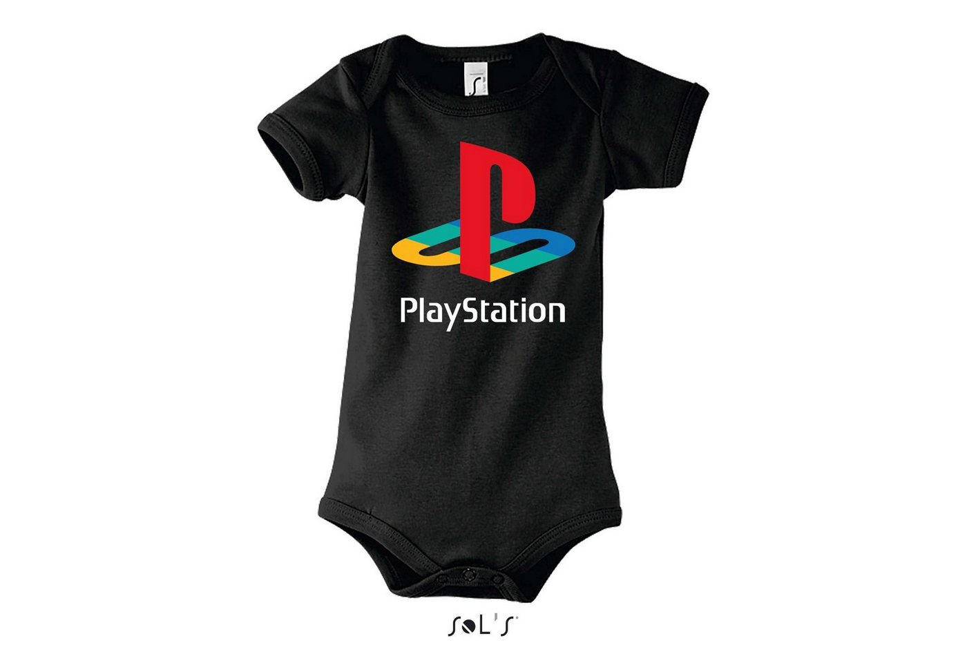 Blondie & Brownie Strampler Kinder Playstation Baby GamingKonsole mit Druckknopf von Blondie & Brownie