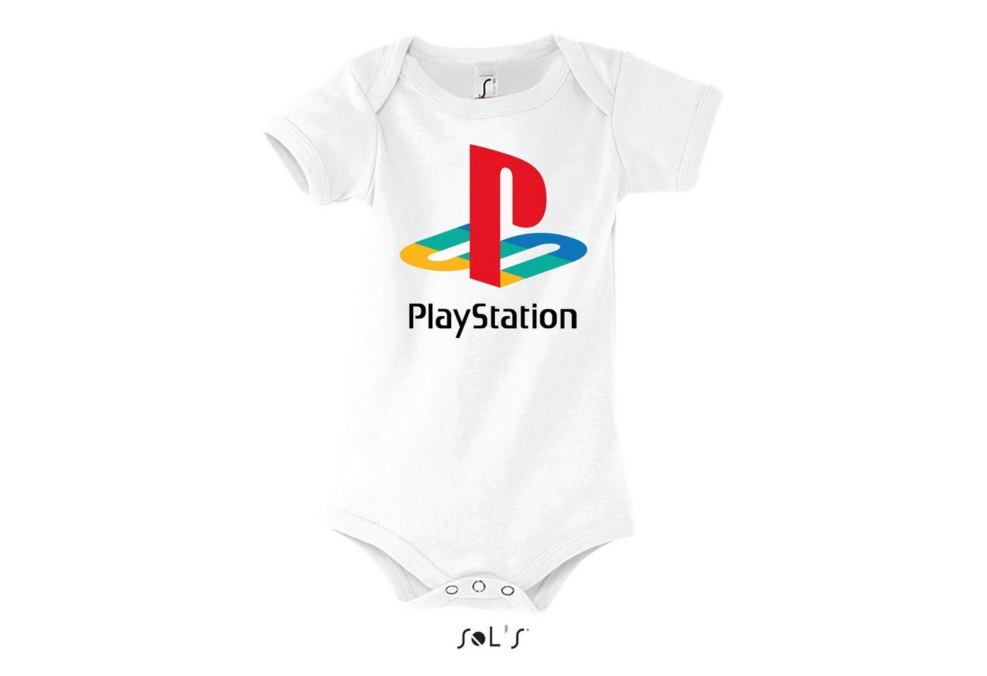 Blondie & Brownie Strampler Kinder Playstation Baby GamingKonsole mit Druckknopf von Blondie & Brownie