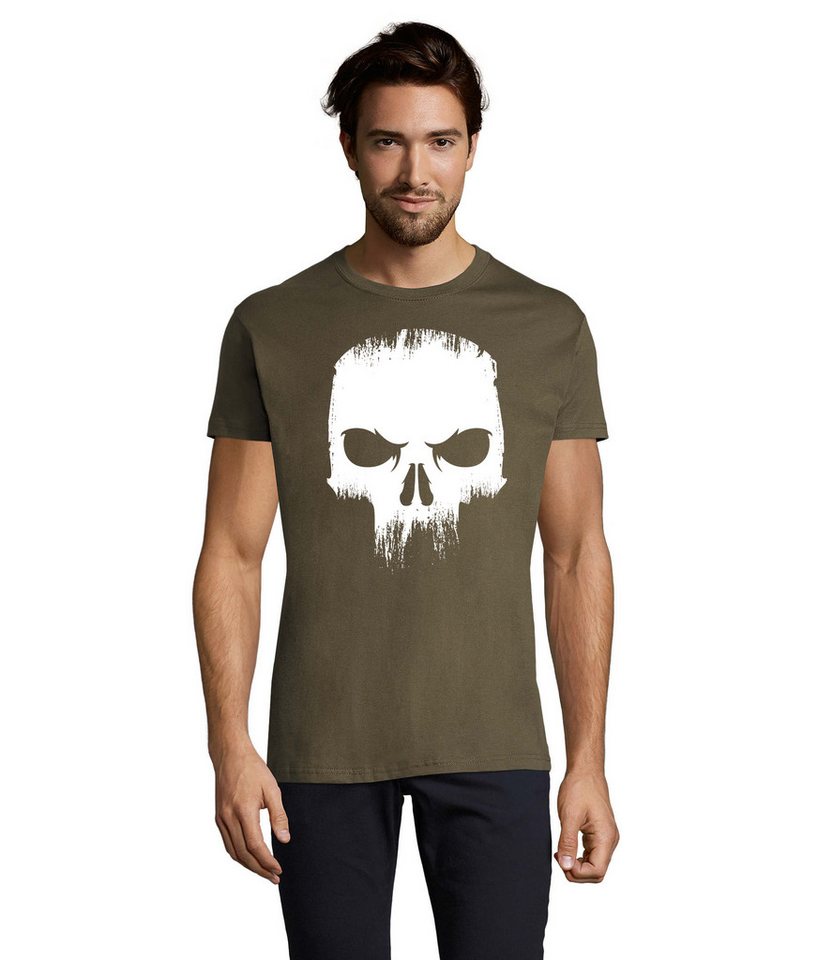 Blondie & Brownie T-Shirt Angry Skull Wütender Totenkopf Herren Shirt Film TV Motiv Blondie & Brownie T-Shirt Angry Skull Wütender Totenkopf Herren Shirt Film TV Motiv von Blondie & Brownie